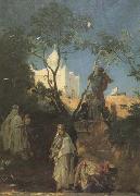 Gustave Guillaumet Ain Kerma (source du figuier) smala de Tiaret en Algerie (mk32) oil painting artist